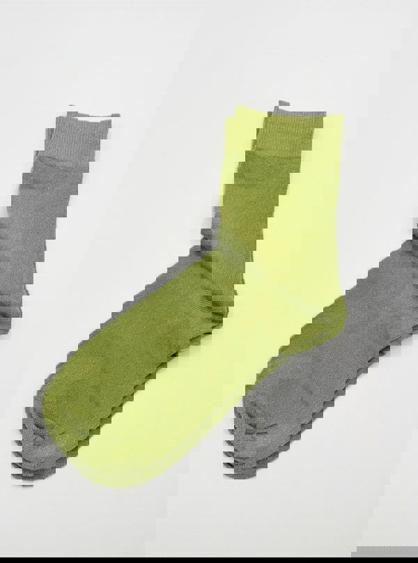 SVNX Green Glitter Socks Set - 2 pairs