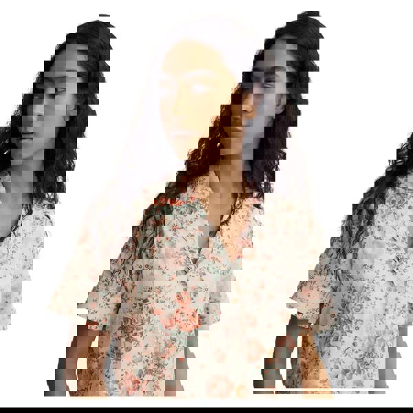 Cath Kidston Womens/Ladies Hackney Rose Cotton Frill Pyjama Set - Cream - 