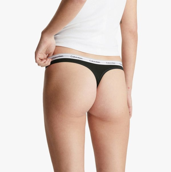 Calvin Klein MODERN LOGO 3 Pack Thongs Womens Multicoloured