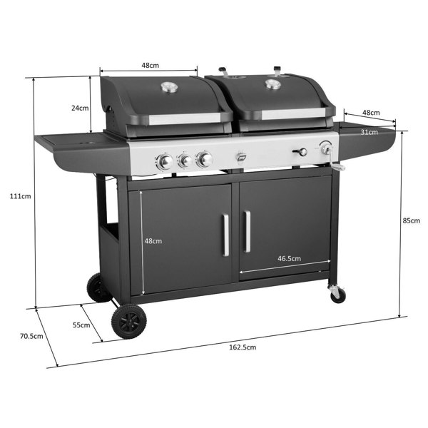 Callow Large Dual Fuel BBQ Grill