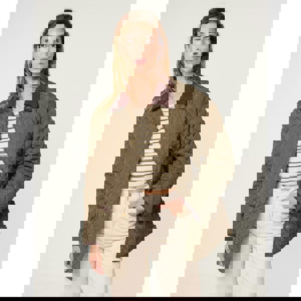 Blue Vanilla Diamond Quilted Oversized Coat