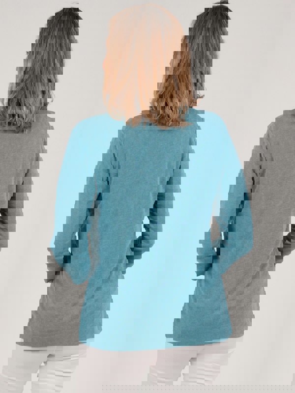 PennyPlain Front Button Cardigan - Sea Green