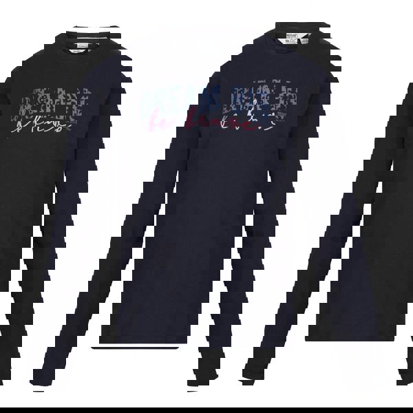 Regatta Childrens/Kids Wenbie III Slogan Long-Sleeved T-Shirt - Navy