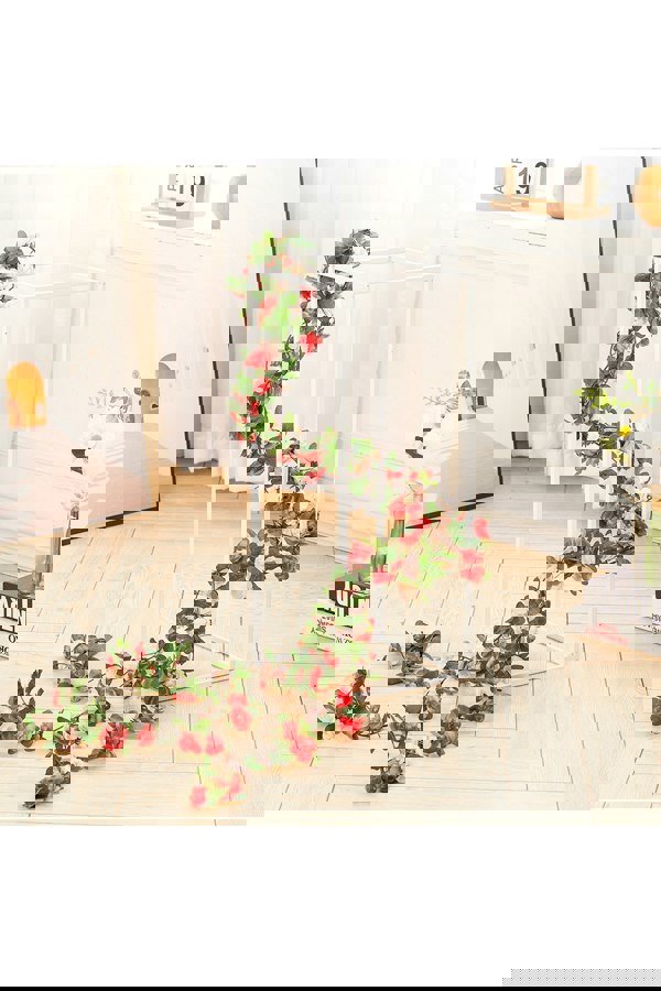 Living and Home 4 Pack Artificial Flower Silk Peony Hanging Vine Garland