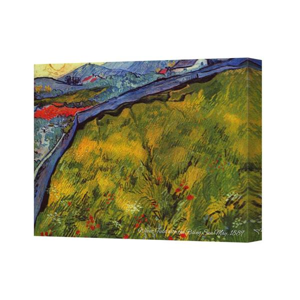 Benjamin Tate Design Wheat Field With The Rising Sun May 1889 Canvas Art Print