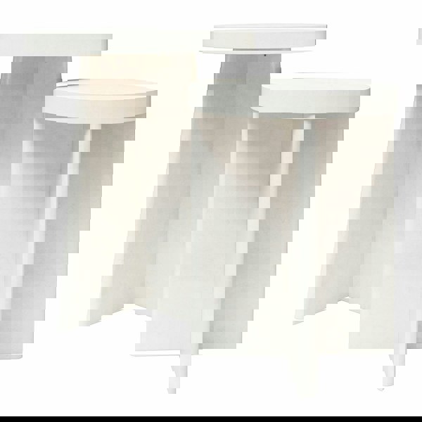 Dorel Home Liam Round End Tables 2-pack Plaster