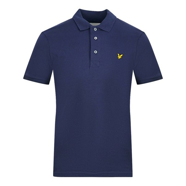 Lyle & Scott Plain Polo Shirt - Navy Blue