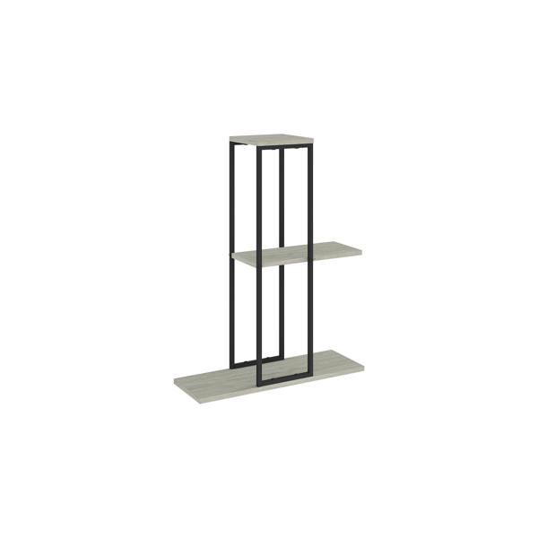 Decortie Vetra Modern 3-Tier Plant Stand 46cm Indoor Planter Holder with Metal Frame Corner Design