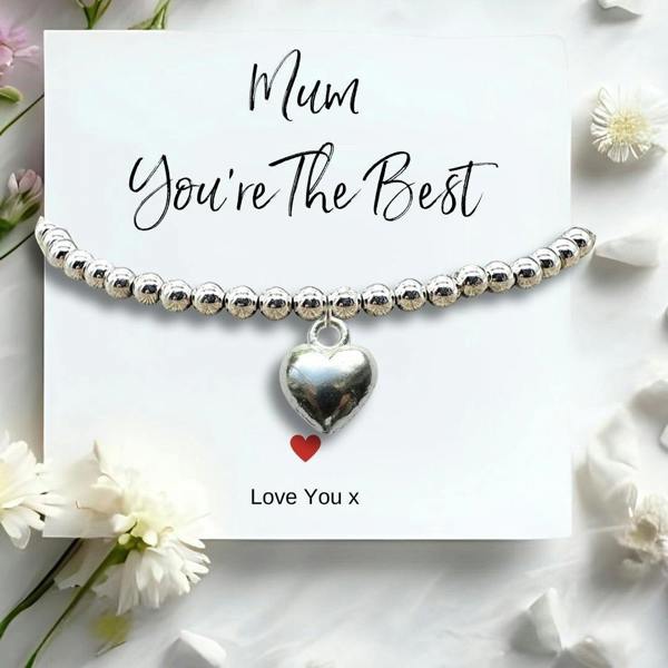 Personalised Mum You're The Best Bracelet & Candle Gift Hamper