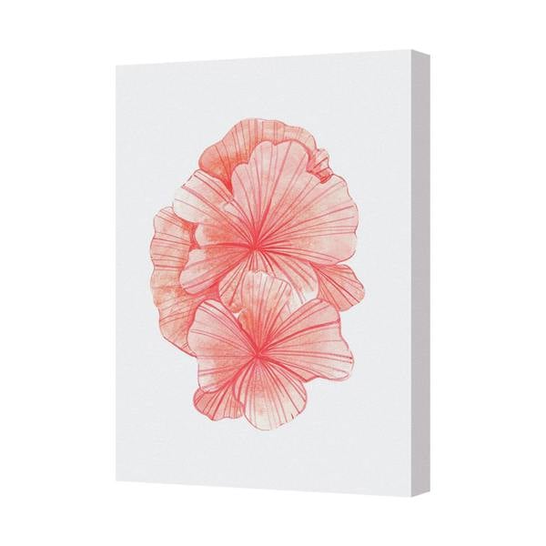 Benjamin Tate Design Pink Hibiscus Floral Canvas Wall Art Print 8521 Decorative