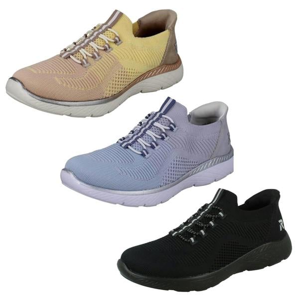 Rieker Ladies Sport Rieker Ready2Go Slip On Vegan Trainers M5066