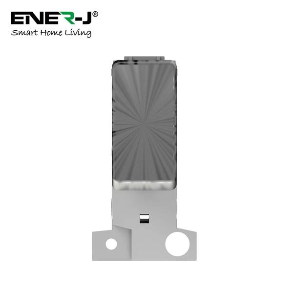 ENER-J 1G Grid Switch Compatible with Click MiniGrid Satin Chrome Finish