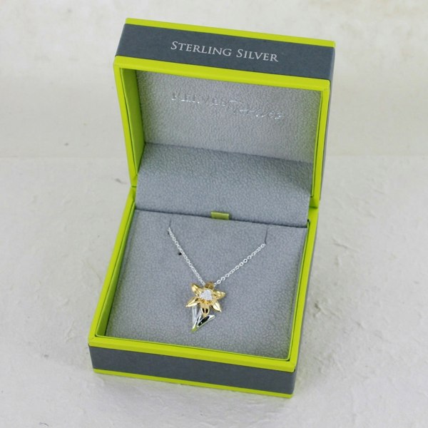 Sterling Silver Daffodil Necklace - Reeves & Reeves