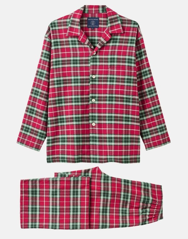 British Boxers Children's Brushed Cotton Pyjama Set – Gaia Tartan
