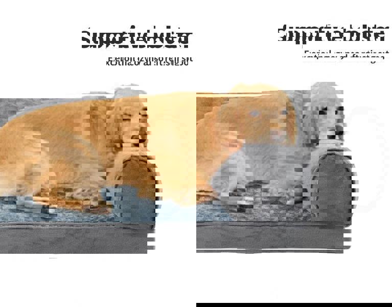 Skylos Orthopedic Pet Calming Bed Extra Large Foam Plush Dog Nest Mattress Mat