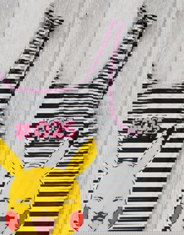 Pokemon Girls Black Pikachu 1 Piece Swimming Costume