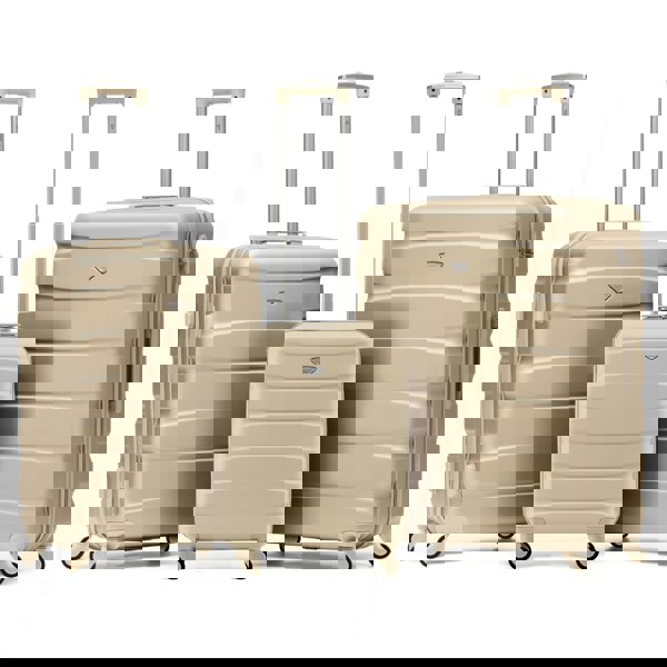 Flight Knight 55x40x20cm Cabin Carry On Luggage with Medium Case and Large Size Check-in Hold Suitcase