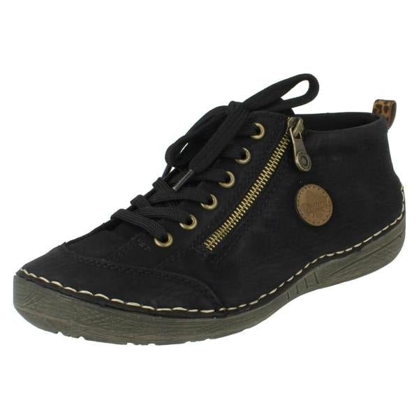 Rieker Ladies Rieker Lace-Up Shoes with Zip 52514