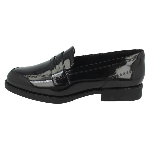 Clarks Girls Clarks Penny Loafer School Shoes Tapa Edge