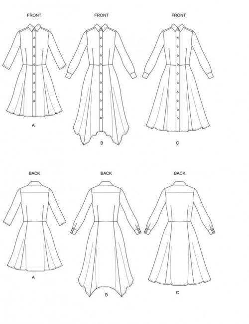 Butterick Sewing Pattern 6702, Dresses for Women, A5 (6-8-10-12-14) - Easy