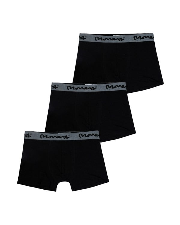 Money Black Steel Boxers 3pk Black