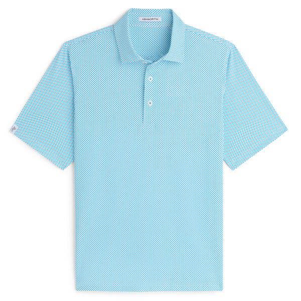 Cross Stitch Polo in White / Bluefin