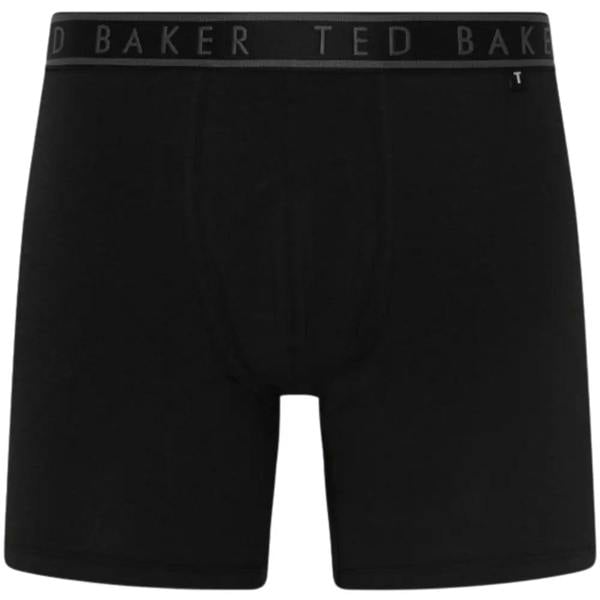 Ted Baker 3-Pack Geo Print Boxer Briefs, Black/Claret