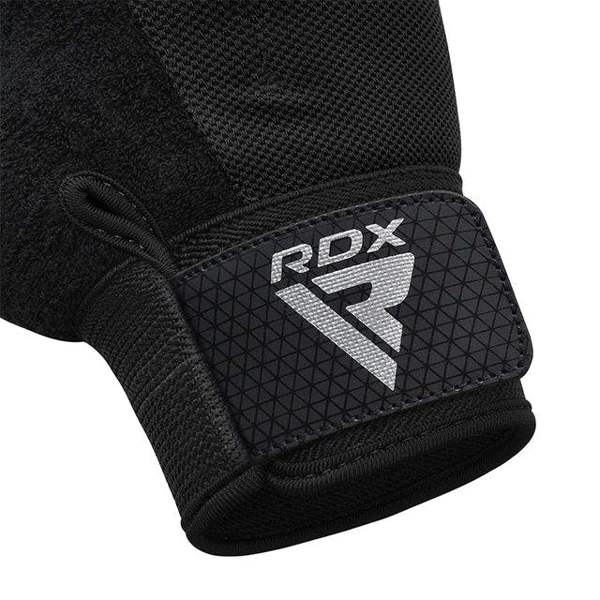RDX Sports GYM WEIGHT LIFTING GLOVES W1 FULL BLACK PLUS