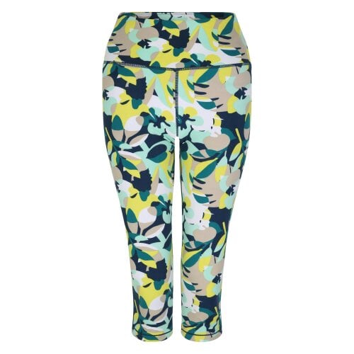 Dare 2B Womens Influential Petal 3/4 Leggings - Moonlight Denim - Moonlight Denim - 85% Polyester/15% Elastane