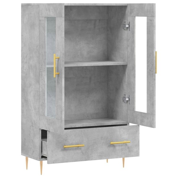 Berkfield Highboard Concrete Grey 69.5x31x115 cm Engineered Wood