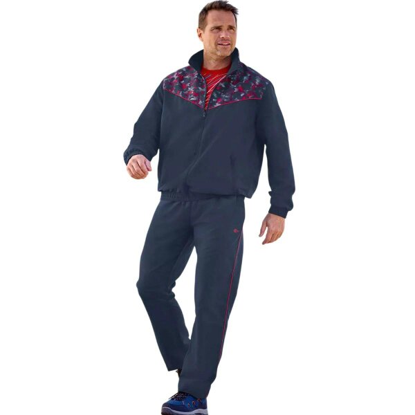 Atlas For Men Mens Microfibre Tracksuit - Navy