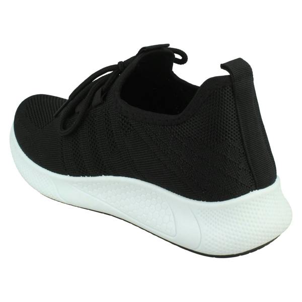 Spot On Ladies Spot On Casual Lace Up Trainers F7201