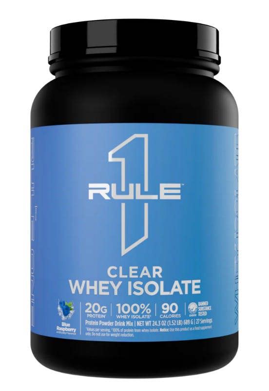 Rule One Clear Whey Isolate, Blue Raspberry - 689g