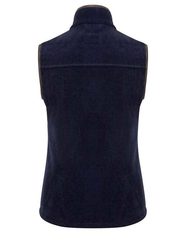Hoggs of Fife Stenton fleece gilet with a scooped hem and full length zip