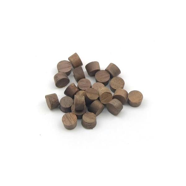 10mm Walnut Flat Head Cross Grain Plug