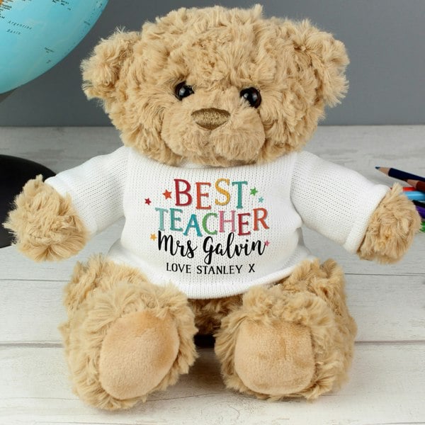 Personalised Memento Company Personalised Best Teacher Teddy Bear