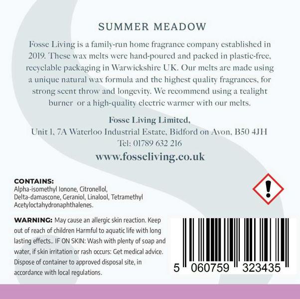 Fosse Living Summer Meadow Wax Melts - 16 Pack