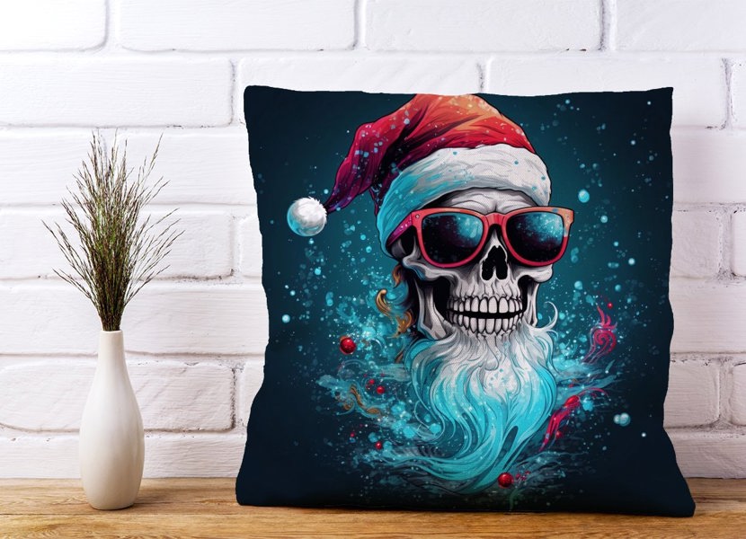 Warren Reed Magical Santa Hat Skull Splashart Cushions