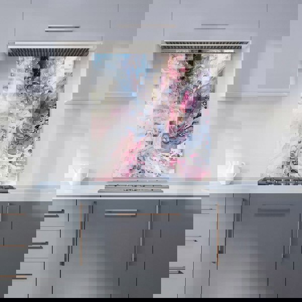Warren Reed - Designer Ethereal Swirls: Dreams In Motion Kitchen Splashback