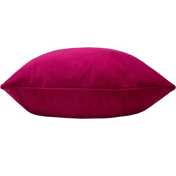 Evans Lichfield Sunningdale Velvet Cushion Cover - Cerise