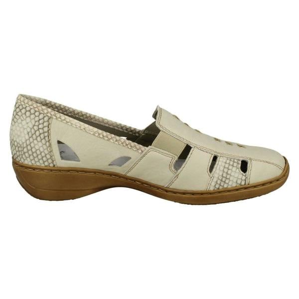 Rieker Ladies Rieker Cut Out Design Slip On Shoes 41385