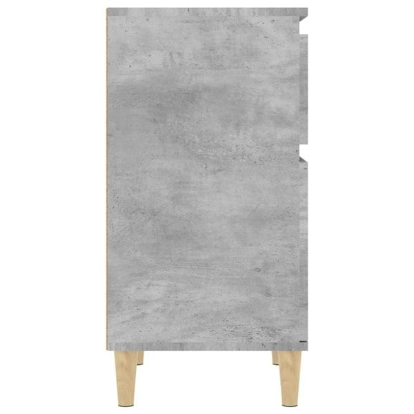 Berkfield Bedside Cabinet Concrete Grey 40x35x70 cm