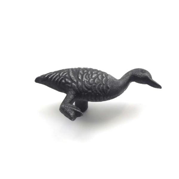 Small Cast Iron Goose Cabinet Knob - Approx 80mm
