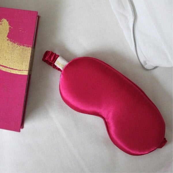 Cloud Padded Satin Sleep Mask - Scarlett