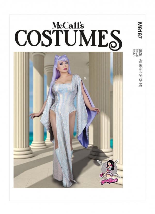 McCalls 8187 Paper Sewing Pattern – Women's Costume, Size 14-22, Intermediate