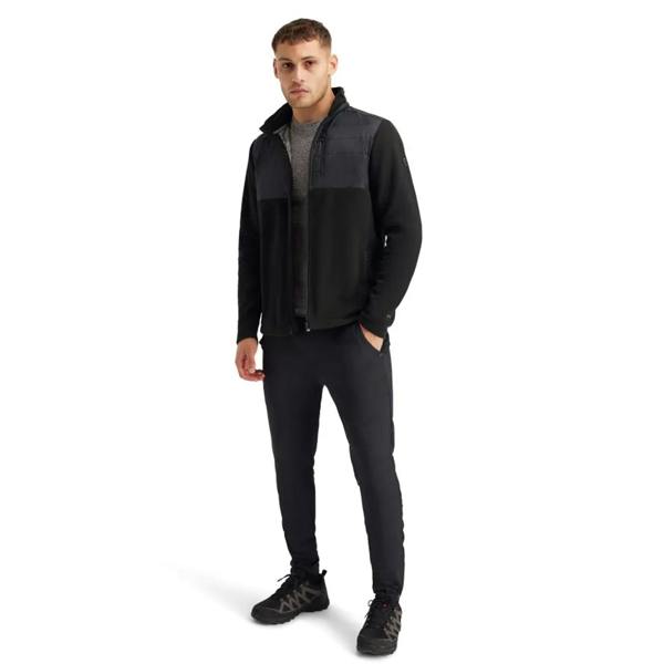 Trespass Mens Bob AT200 Hybrid Fleece - Black - 