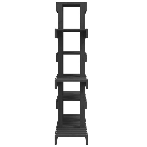 Berkfield Plant Stand Grey 85x25x109.5 cm Solid Wood Pine