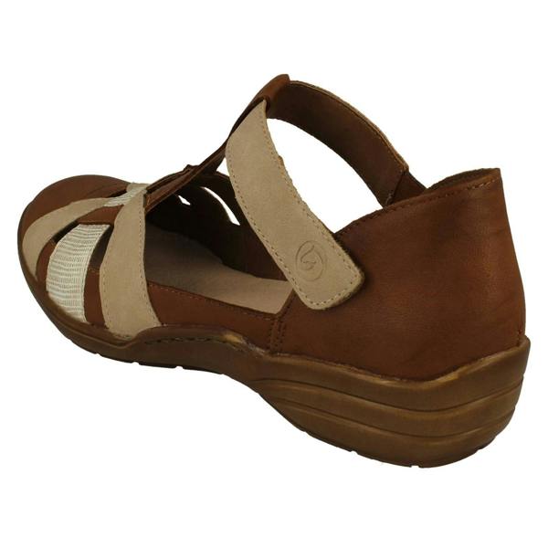 Remonte Ladies Remonte Cut Out Detailed Wide Fitting Summer Shoes R7601