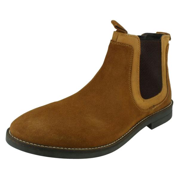Catesby Mens Catesby Smart/Casual Elasticated Gusset Chelsea Ankle Boots SC2001