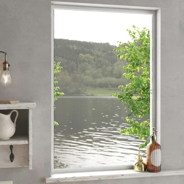 Berkfield Insect Screen for Windows White 90x120 cm